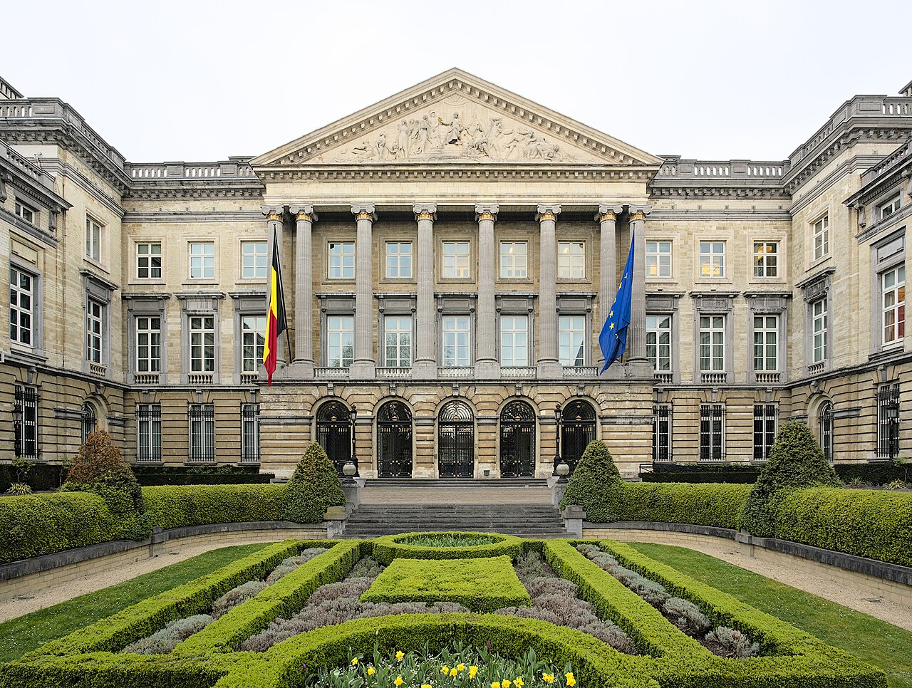 The Palais de la Nation in Brussels, seat of the Belgian federal Parliament